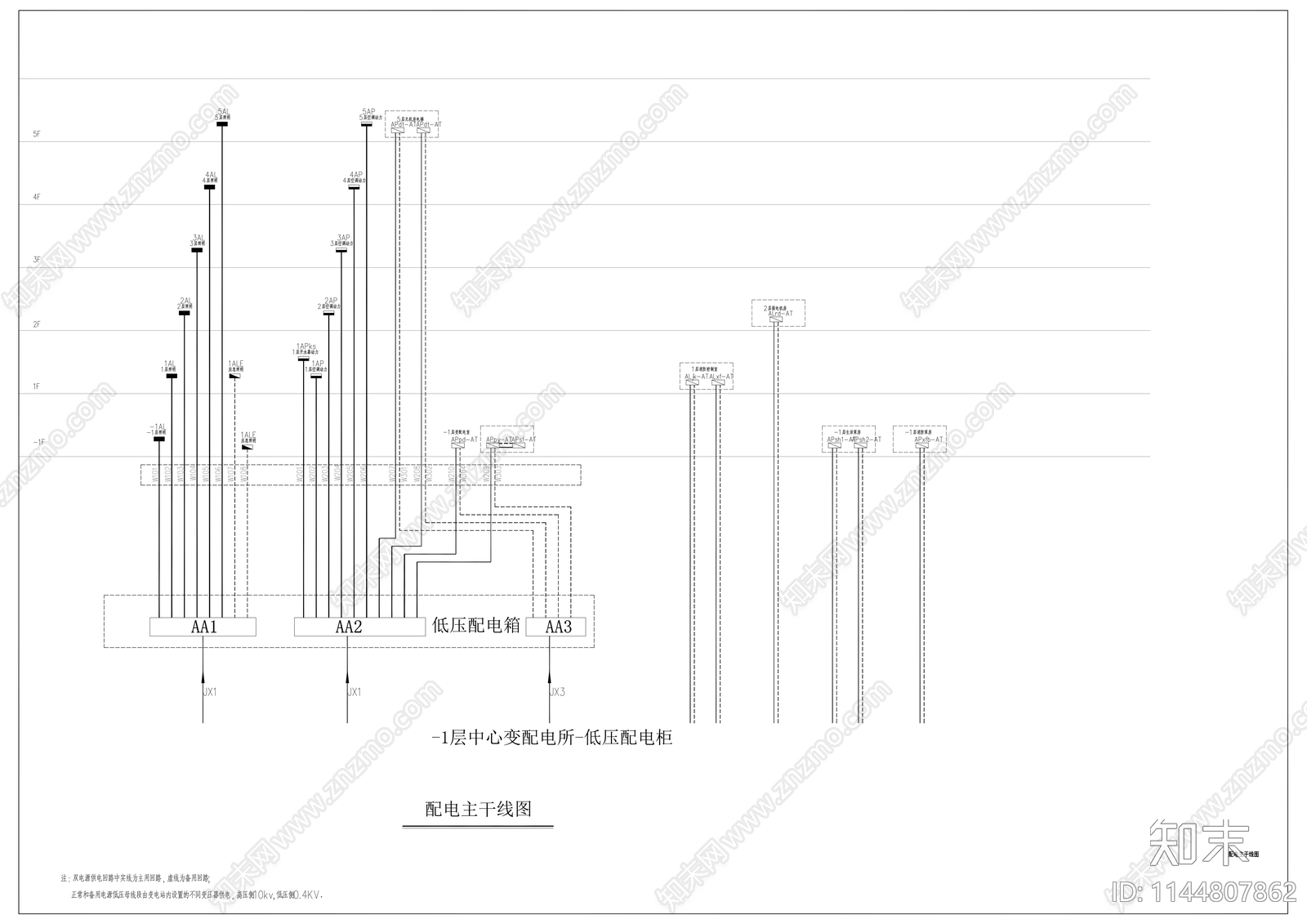 社区服务中心电气cad施工图下载【ID:1144807862】