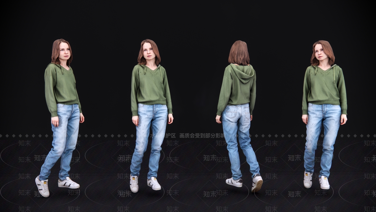 美丽女人SU模型下载【ID:1144820241】