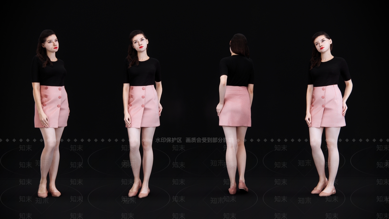 美丽女人SU模型下载【ID:1144821472】