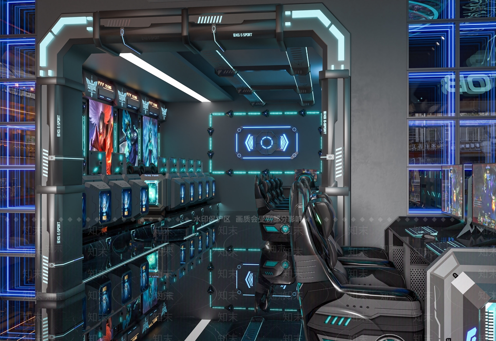 网吧网咖3D模型下载【ID:1144822076】