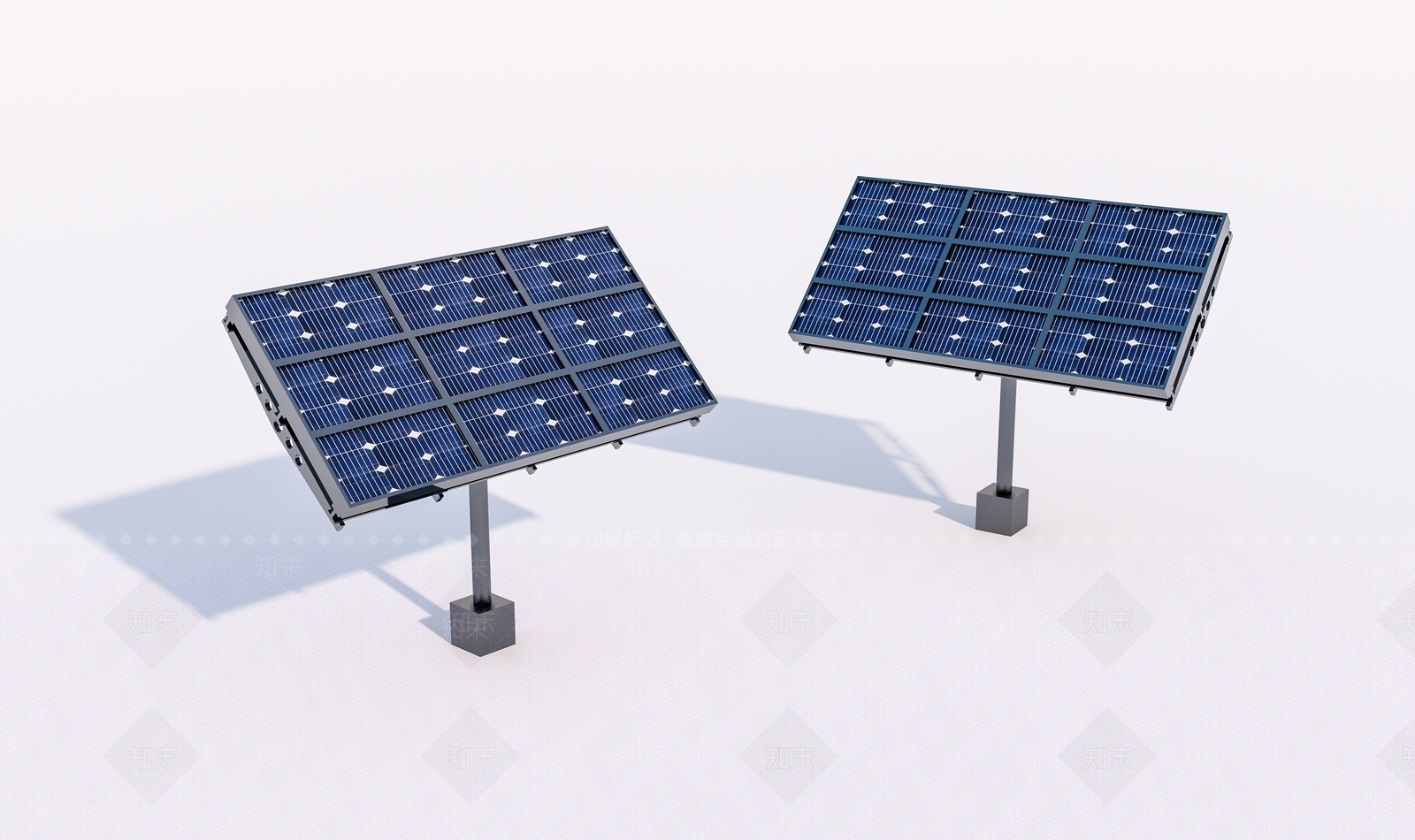 太阳能电池板SU模型下载【ID:1144827906】