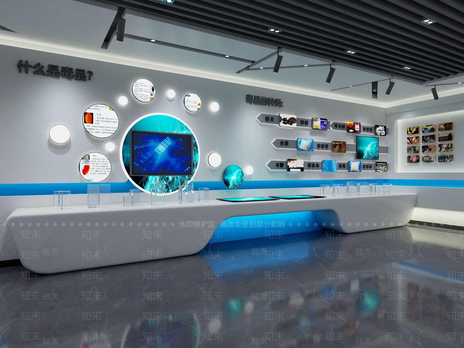 现代禁毒宣传教育基地3D模型下载【ID:1144831776】