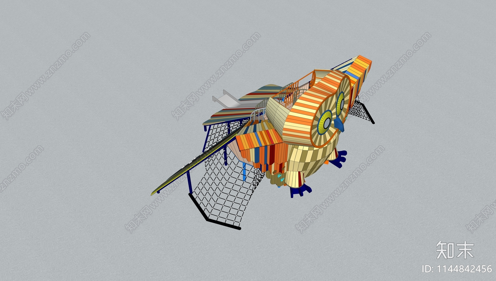 猫头鹰攀爬网SU模型下载【ID:1144842456】