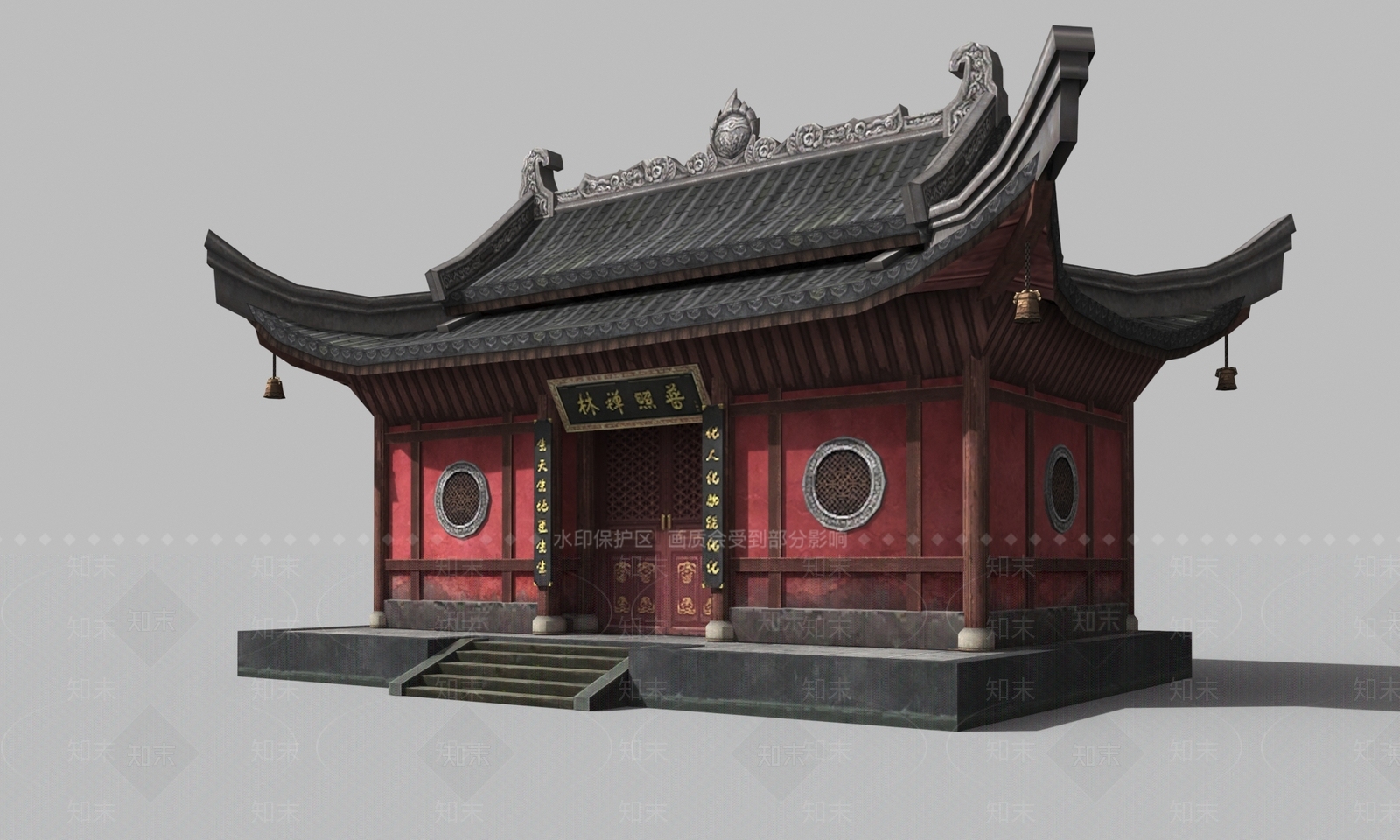 普照寺游戏模型3D模型下载【ID:1144843466】