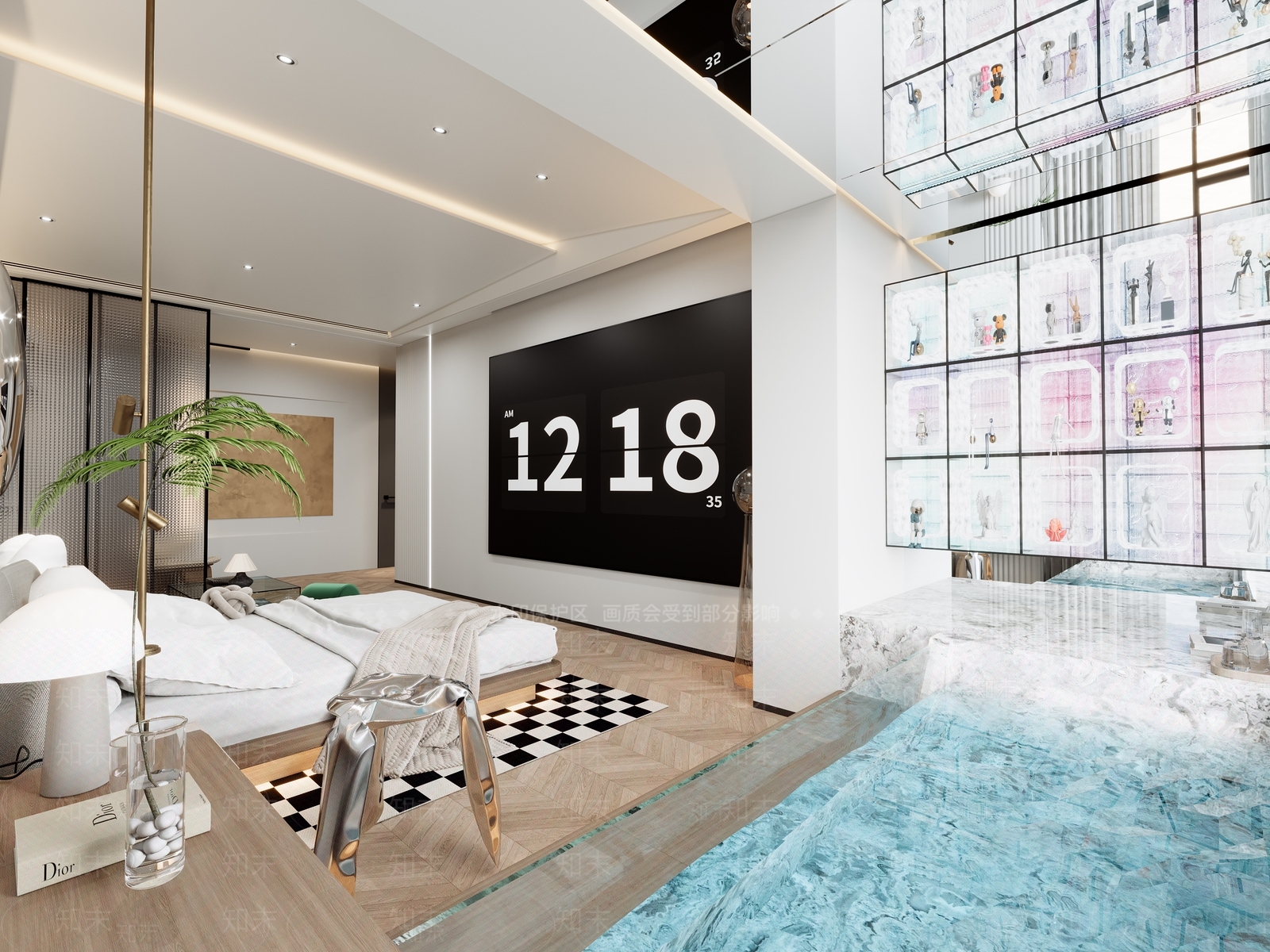 现代民宿套房3D模型下载【ID:1144846511】