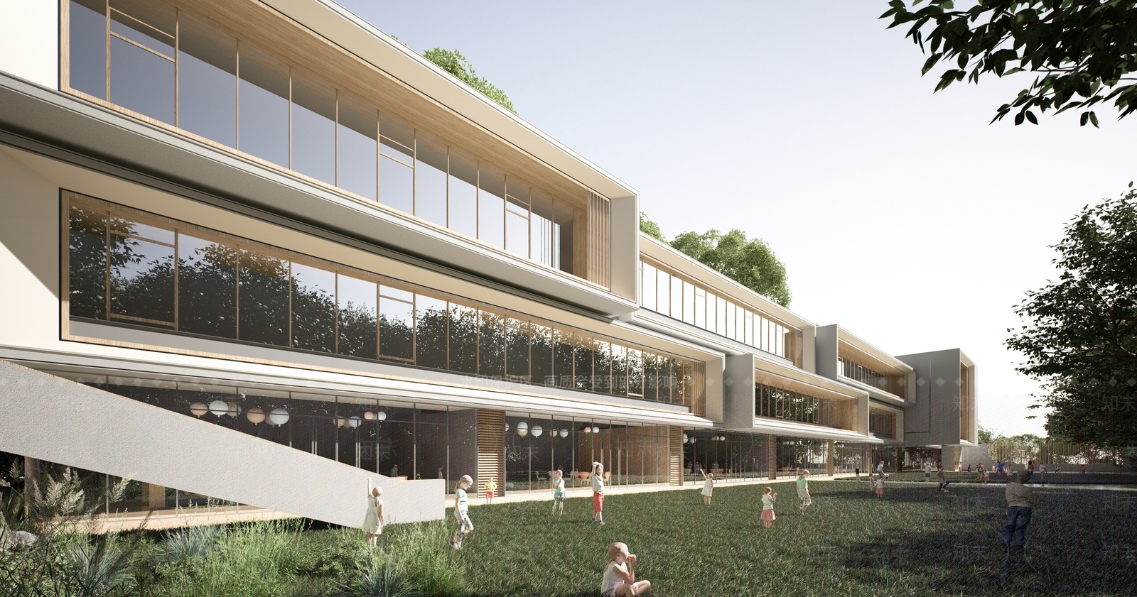 现代风格幼儿园SU模型下载【ID:1144844944】