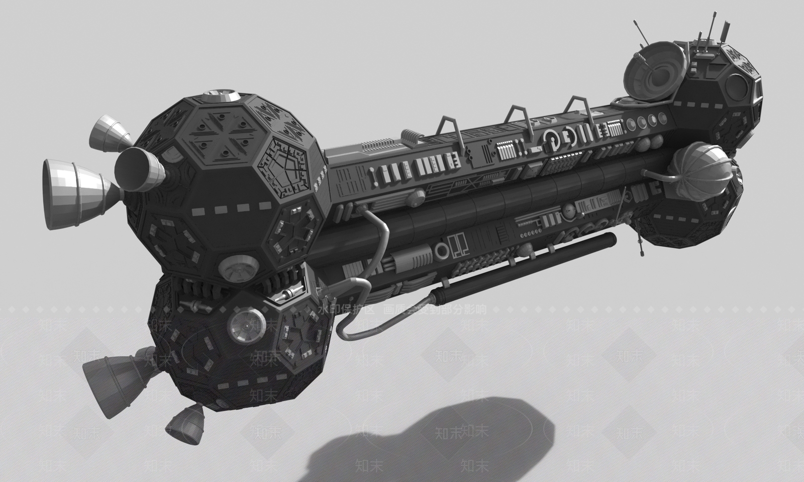 太空飞船3D模型下载【ID:1144845760】