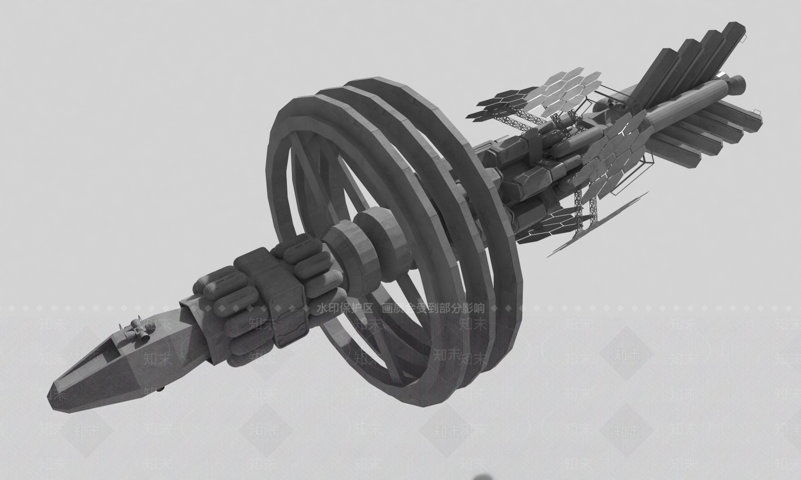 太空飞船3D模型下载【ID:1144845733】