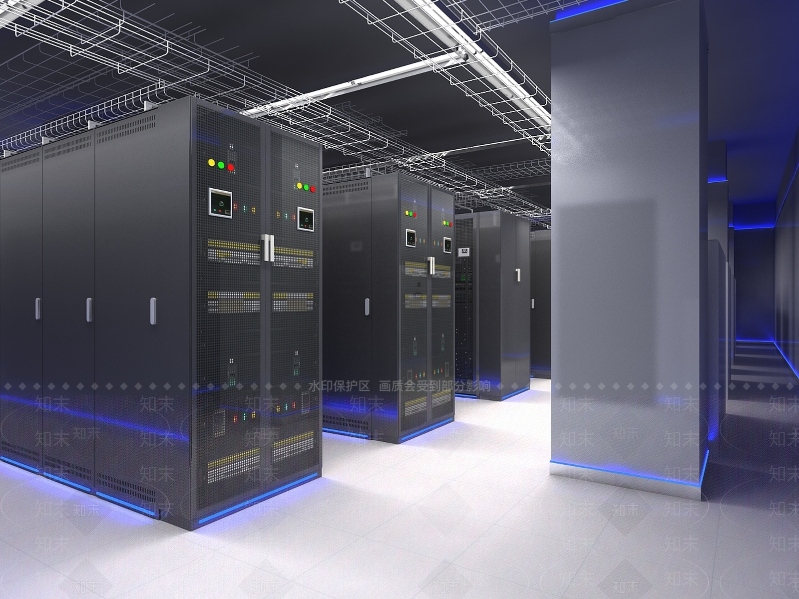 科技机房3D模型下载【ID:1144849657】