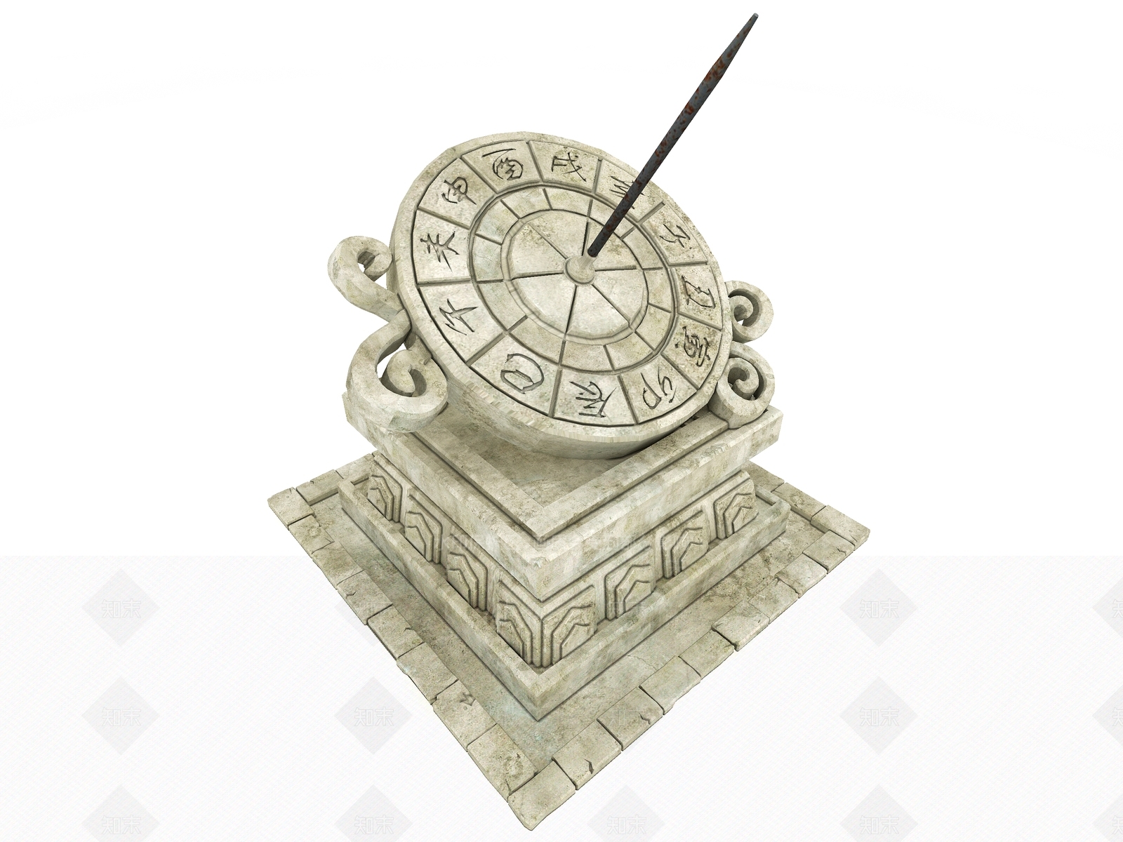 罗盘3D模型下载【ID:1144851193】