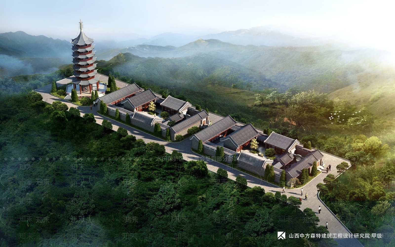 古建四合院3D模型下载【ID:1144857144】