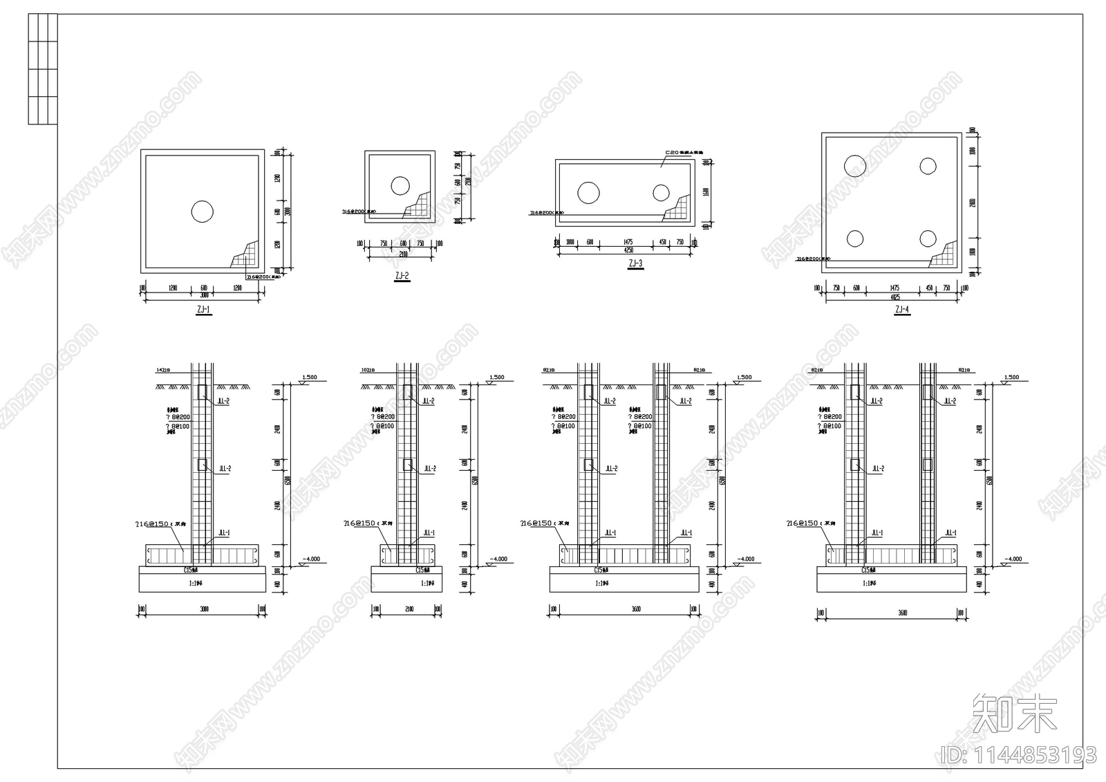 古建筑大殿全套施工图下载【ID:1144853193】