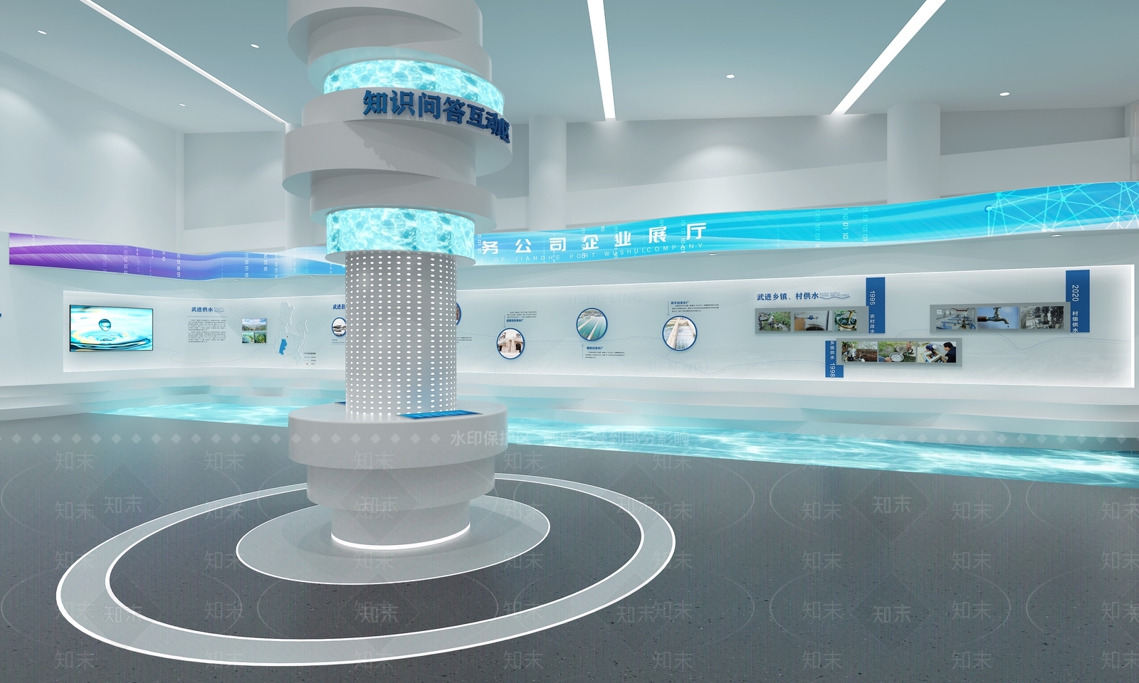 现代科技水利文化馆3D模型下载【ID:1144865327】