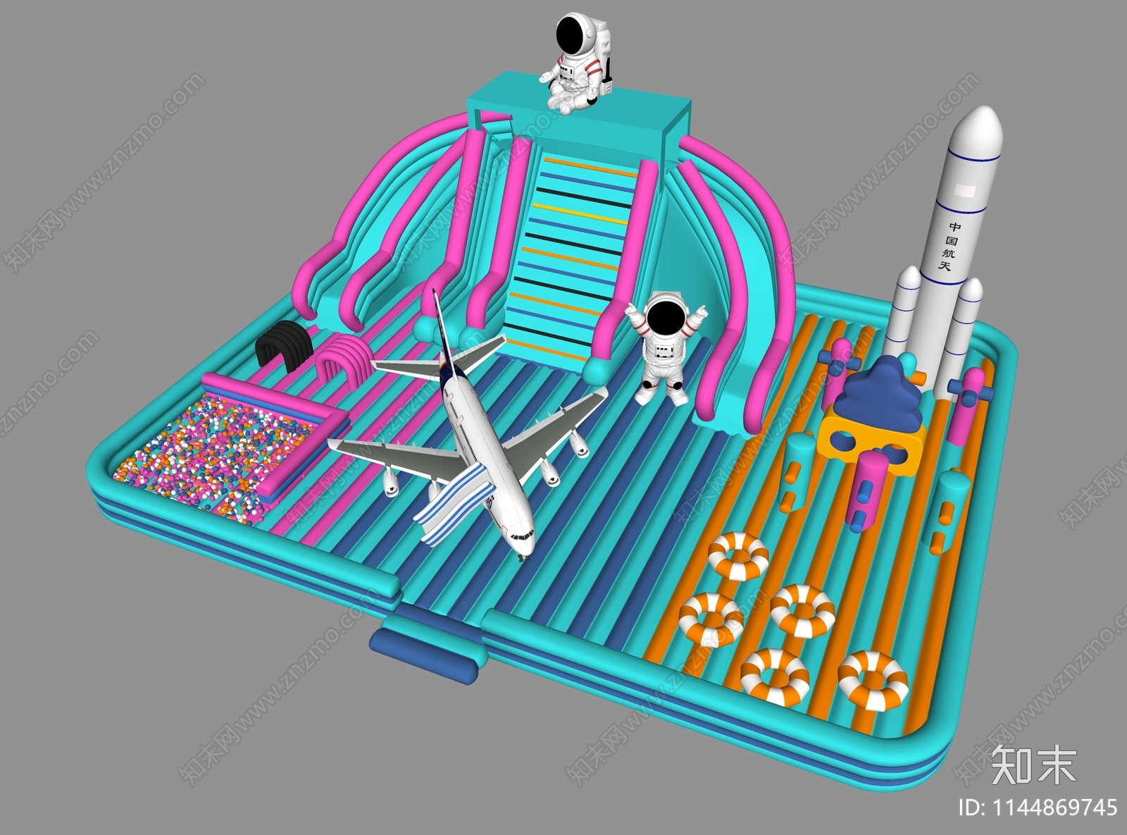 充气城堡SU模型下载【ID:1144869745】