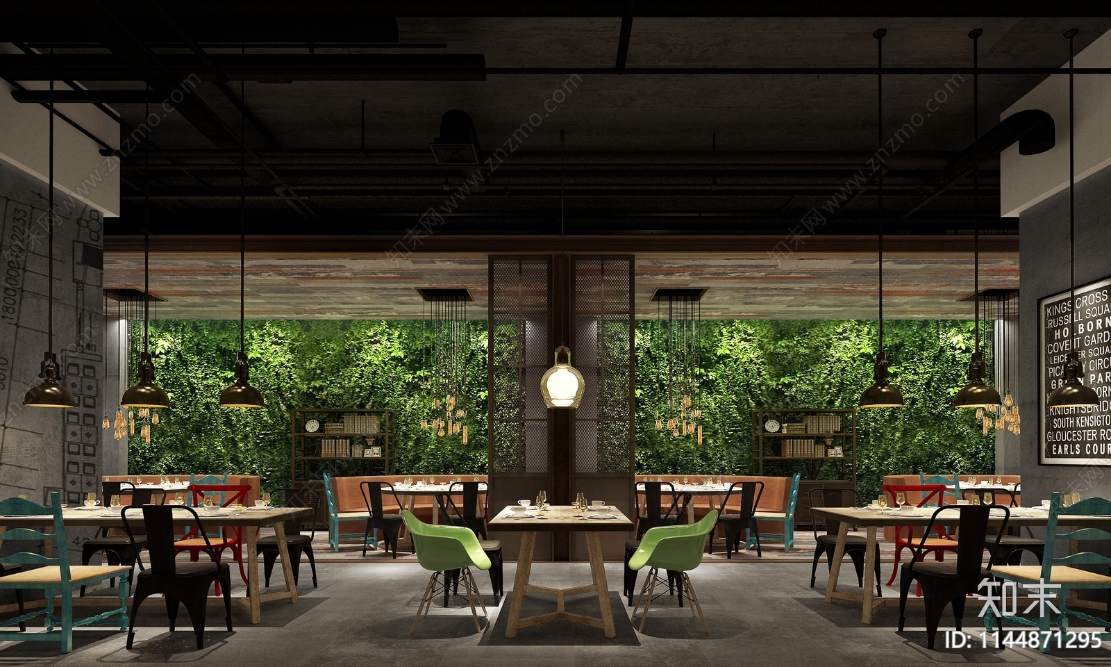 特色中餐厅室内施工图下载【ID:1144871295】