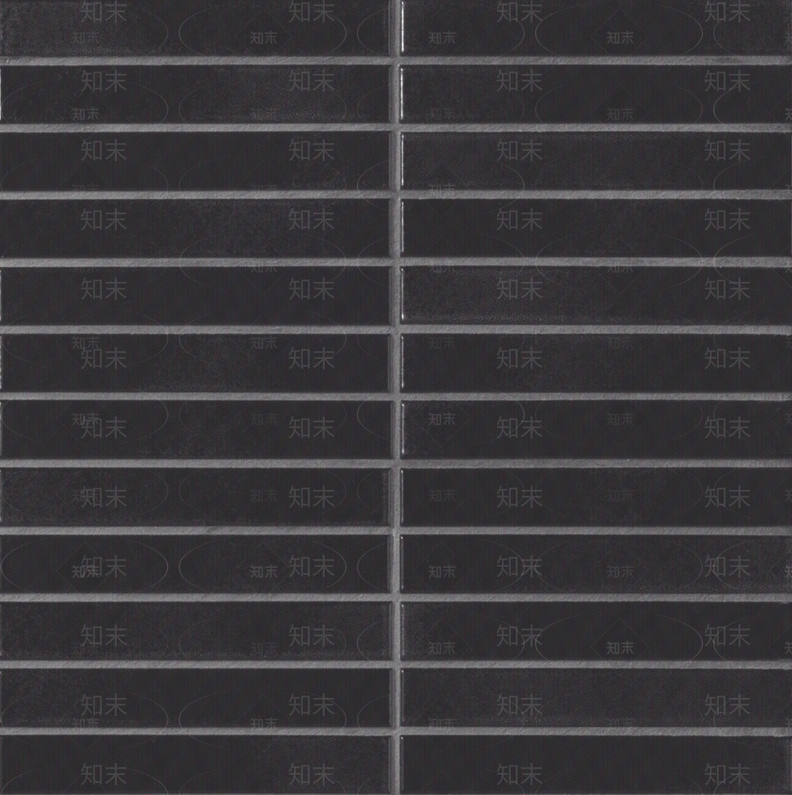 黑色哑光长条纹砖灰缝贴图下载【ID:1144881478】