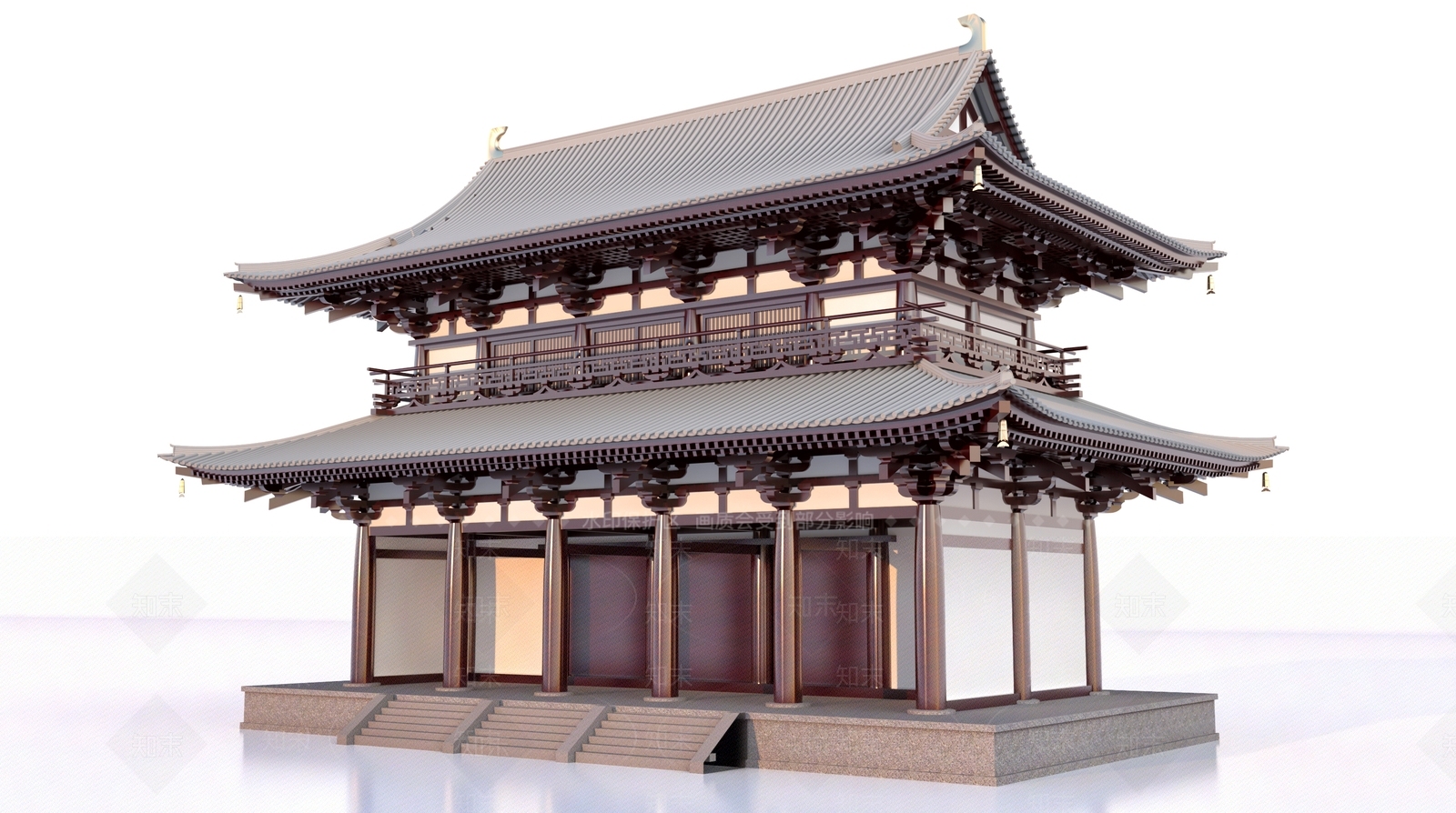 中式古建3D模型3D模型下载【ID:1144890904】