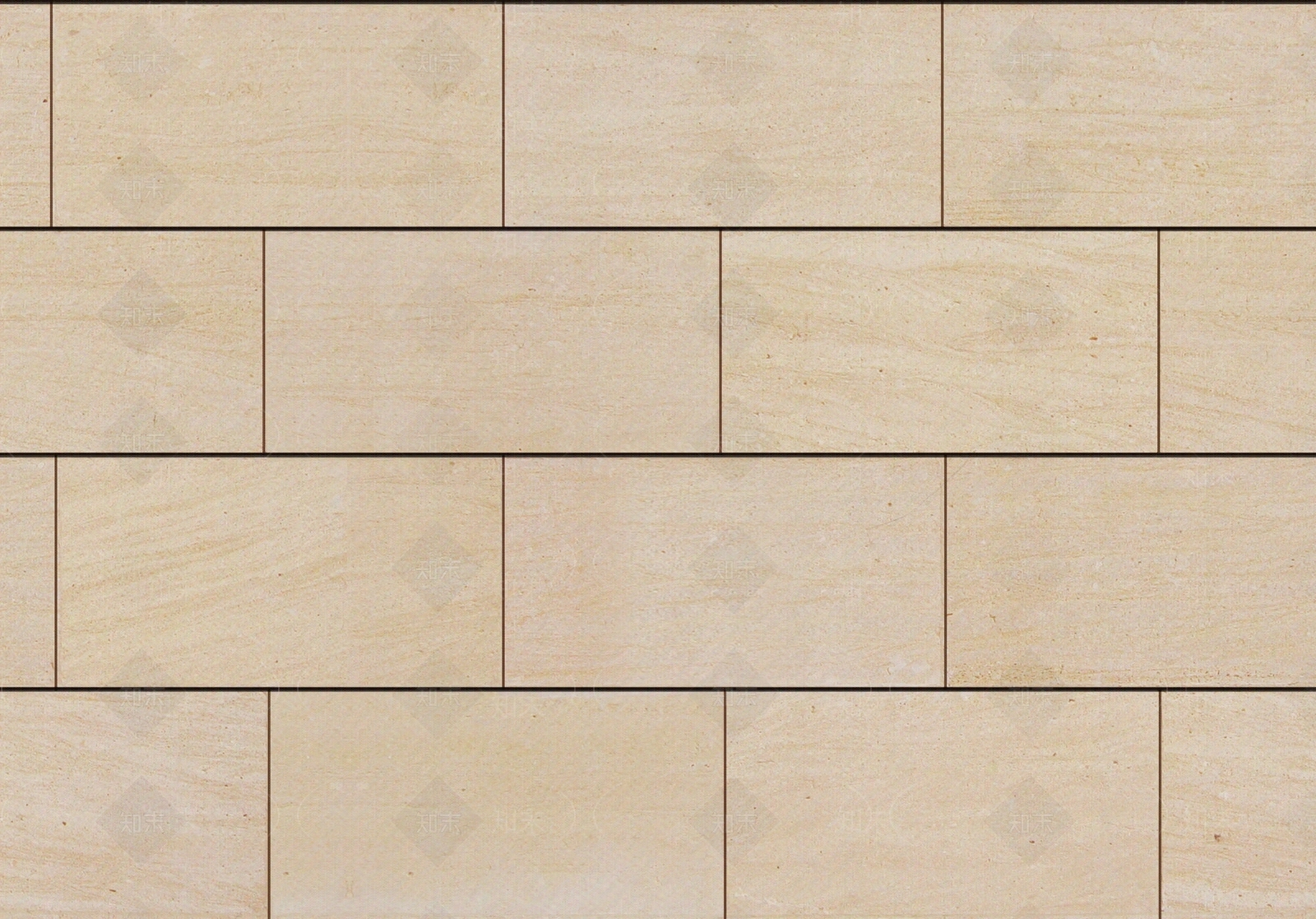 常用米黄色错缝砖工字拼大理石石材瓷砖墙砖贴图下载【ID:1144895288】