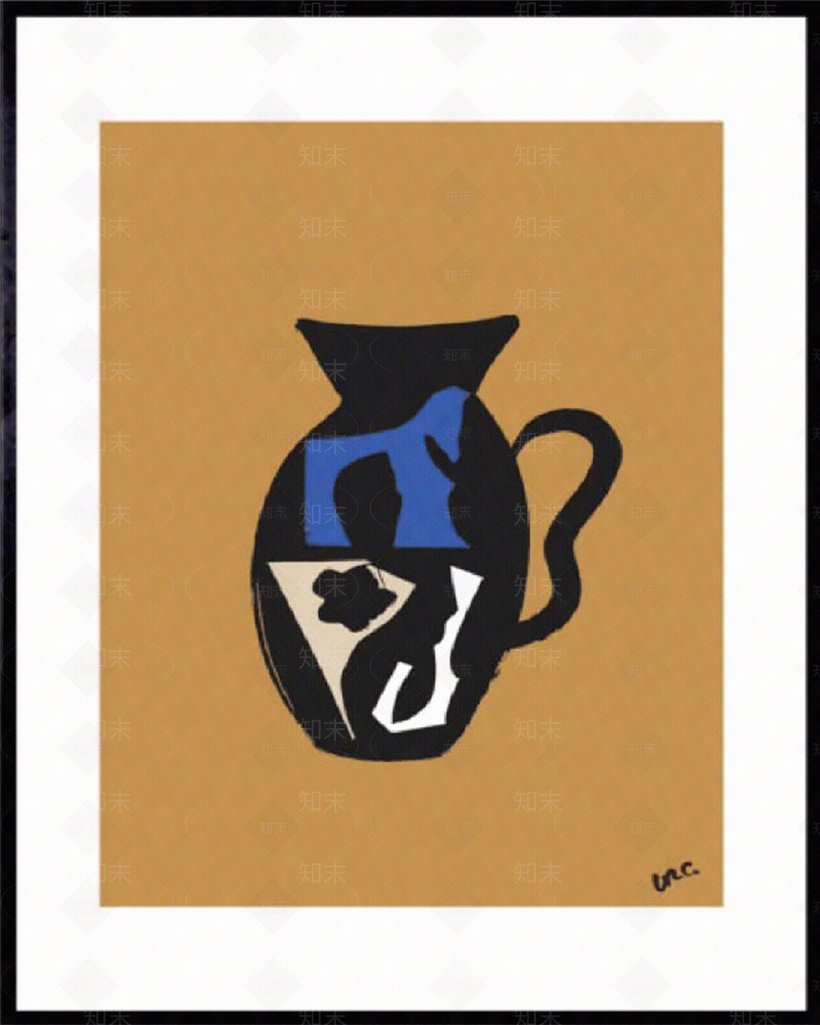 现代风花瓶油画贴图下载【ID:1144903155】