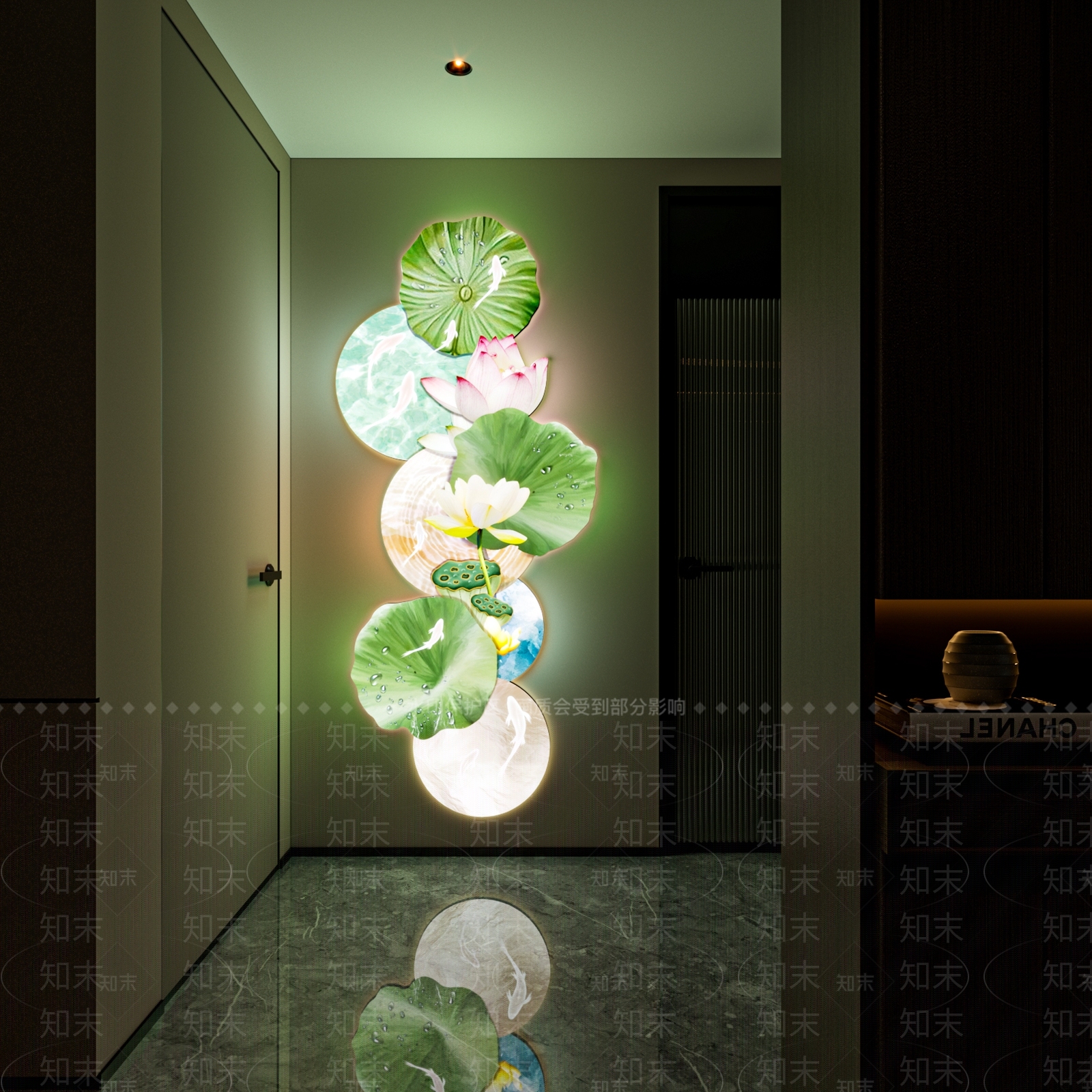 现代过道挂墙壁灯3D模型下载【ID:1144914649】