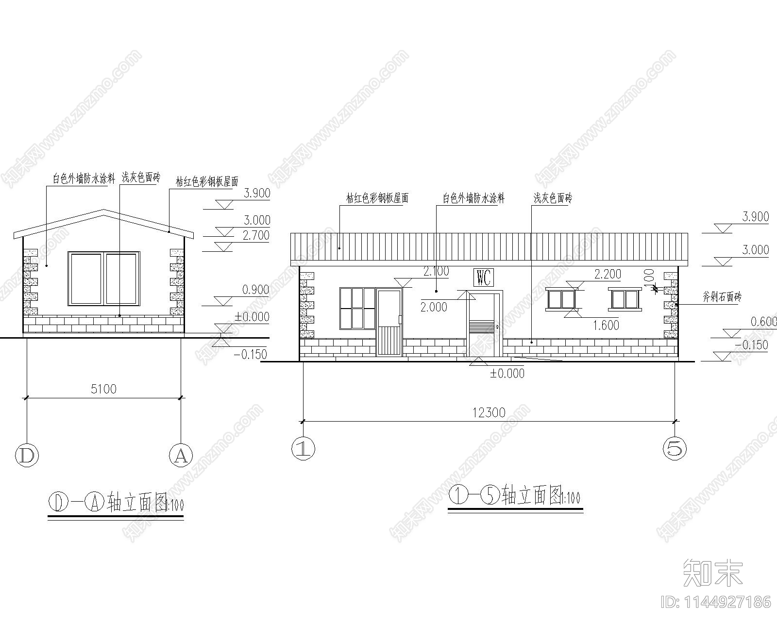 公共厕所建筑施工图下载【ID:1144927186】