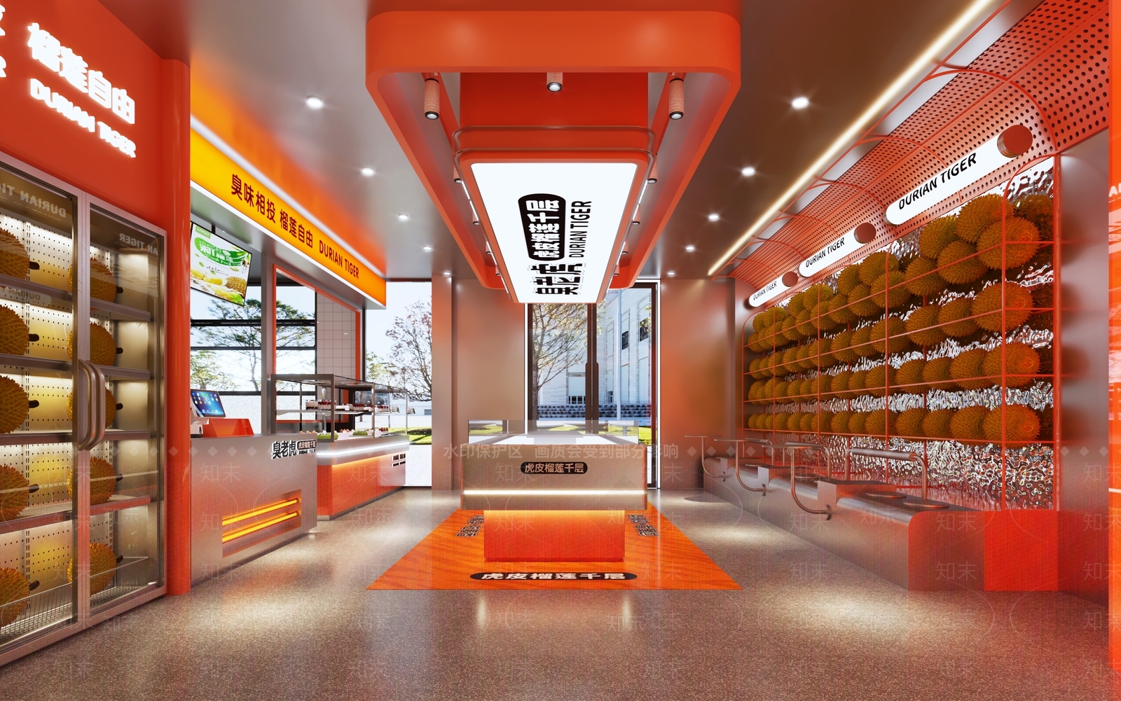 现代甜品面包店3D模型下载【ID:1144927430】