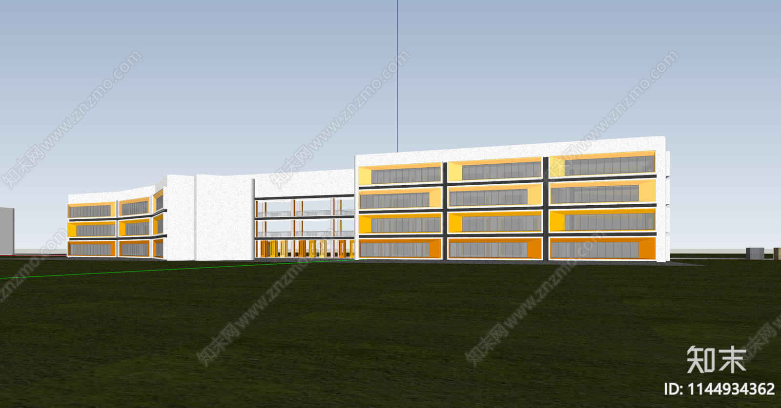 现代风格幼儿园SU模型下载【ID:1144934362】
