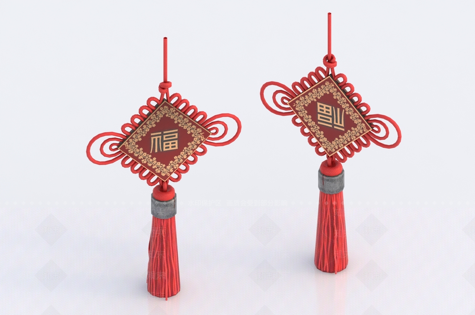 中式中国结3D模型下载【ID:1144937655】