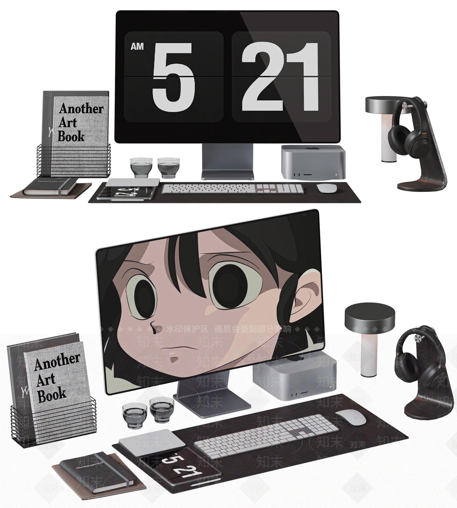 苹果台式电脑SU模型下载【ID:1144937794】