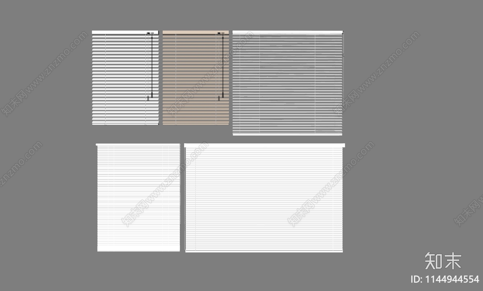 现代百叶帘SU模型下载【ID:1144944554】