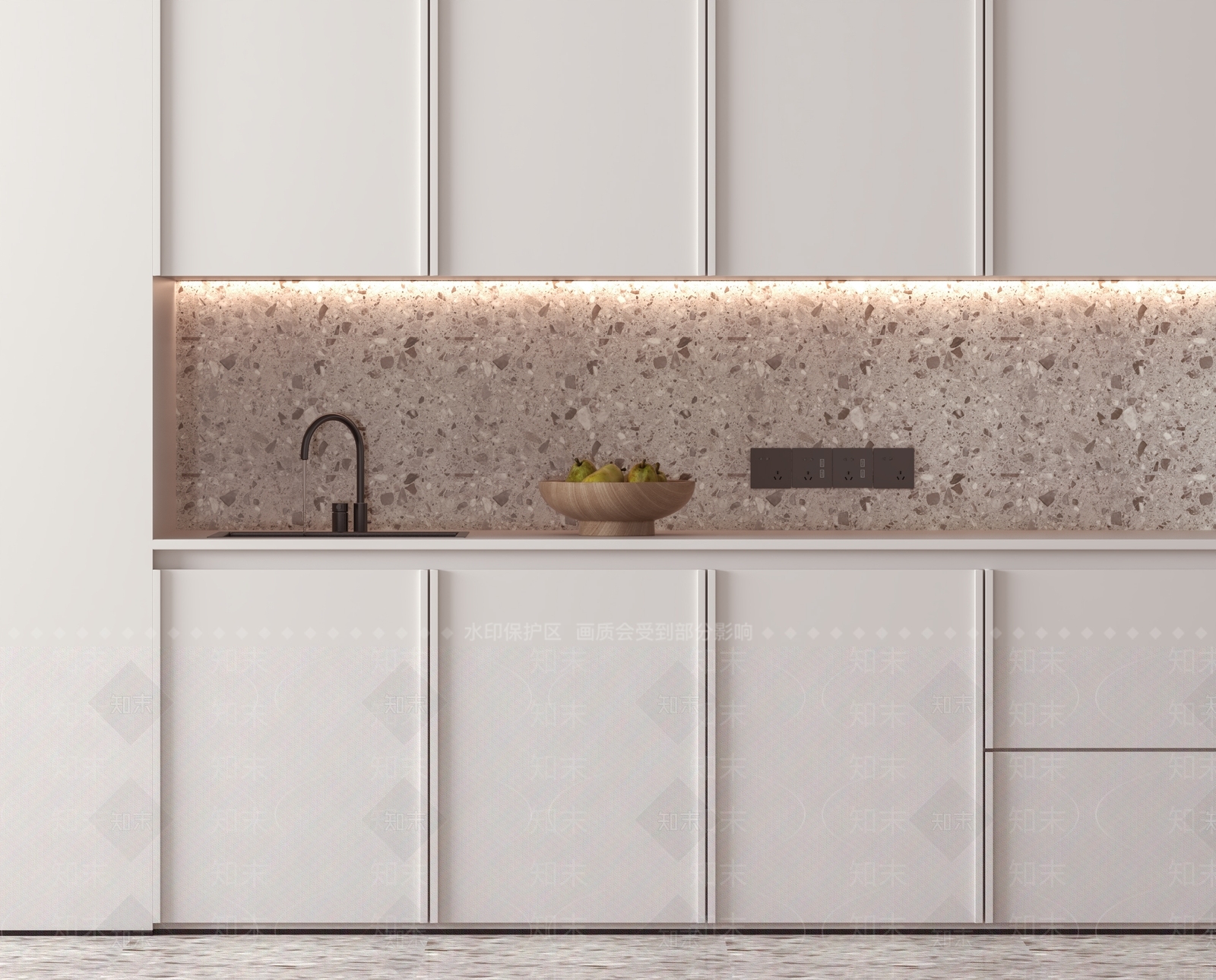 橱柜组合模型3D模型下载【ID:1144957622】