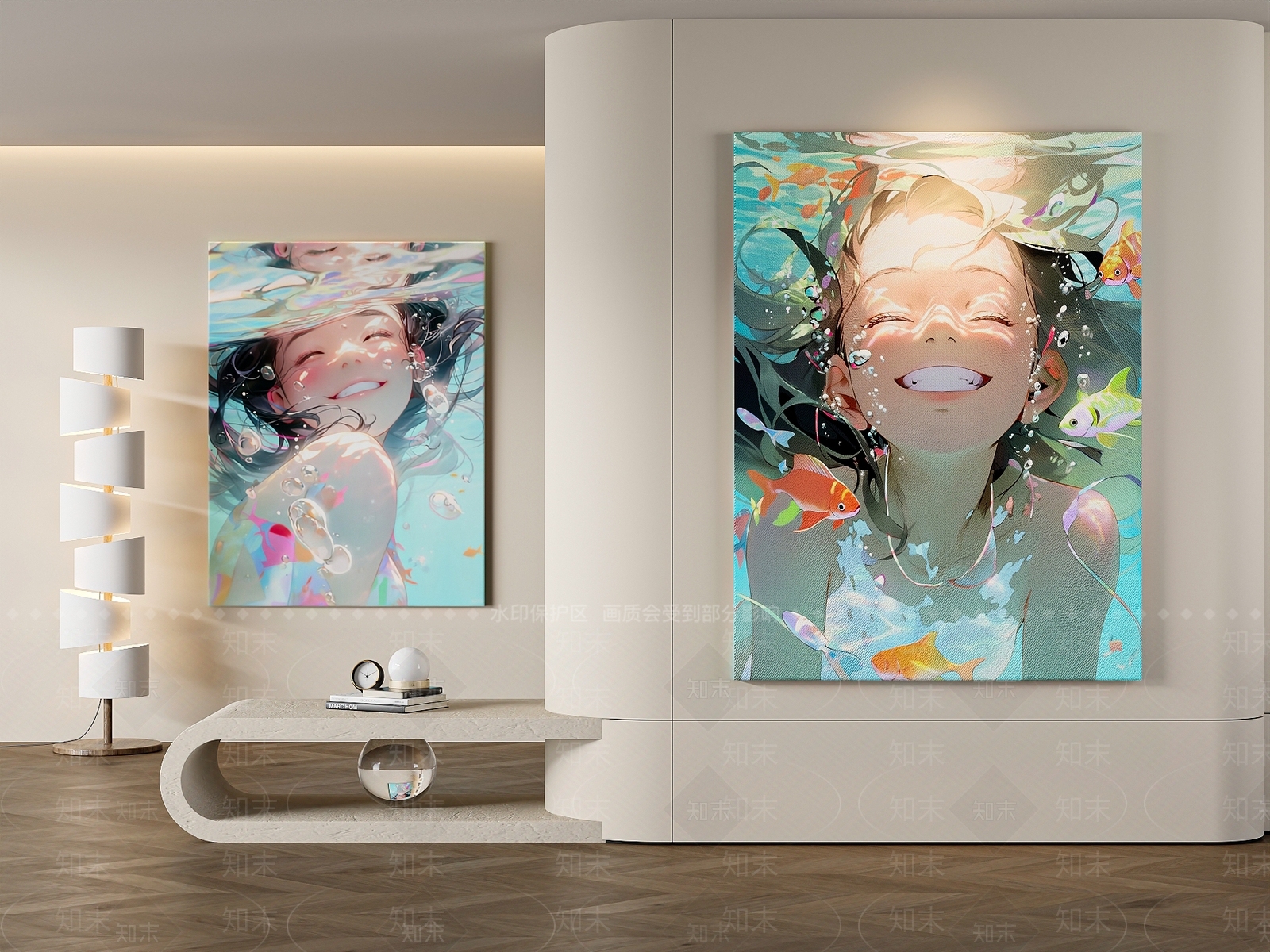 现代儿童装饰挂画3D模型下载【ID:1144962018】