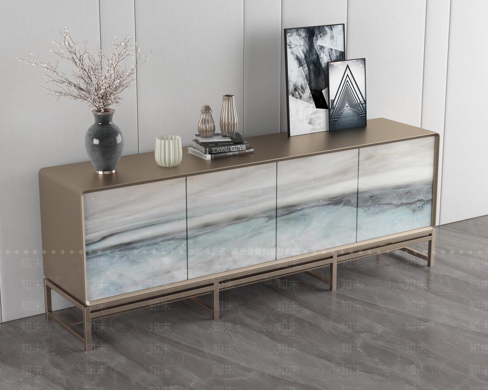 电视柜模型3D模型下载【ID:1144961830】