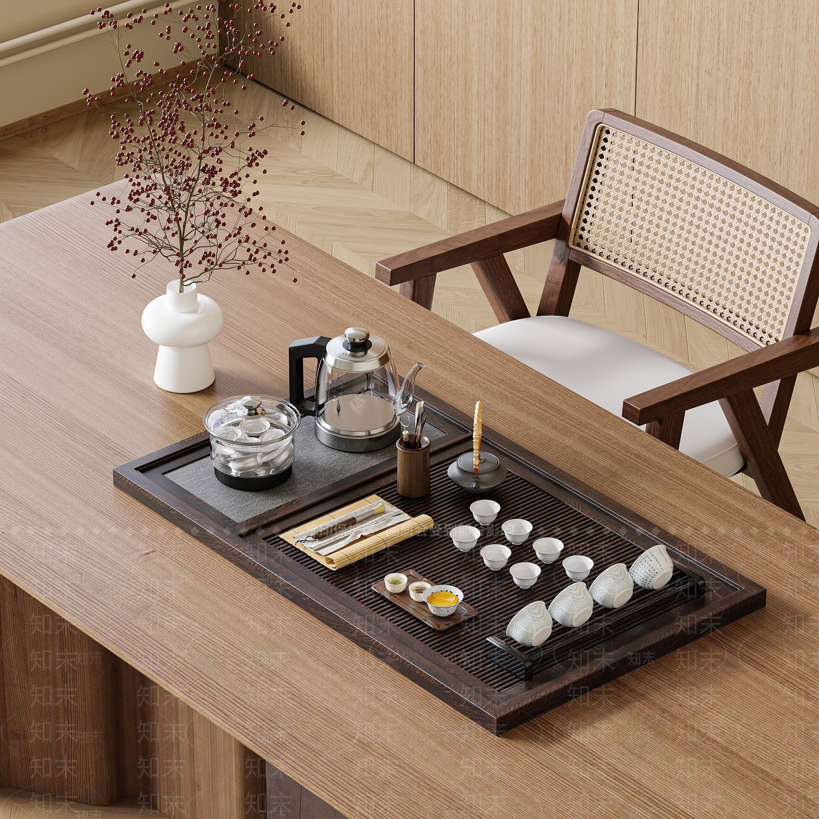 茶具摆件SU模型下载【ID:1144963230】