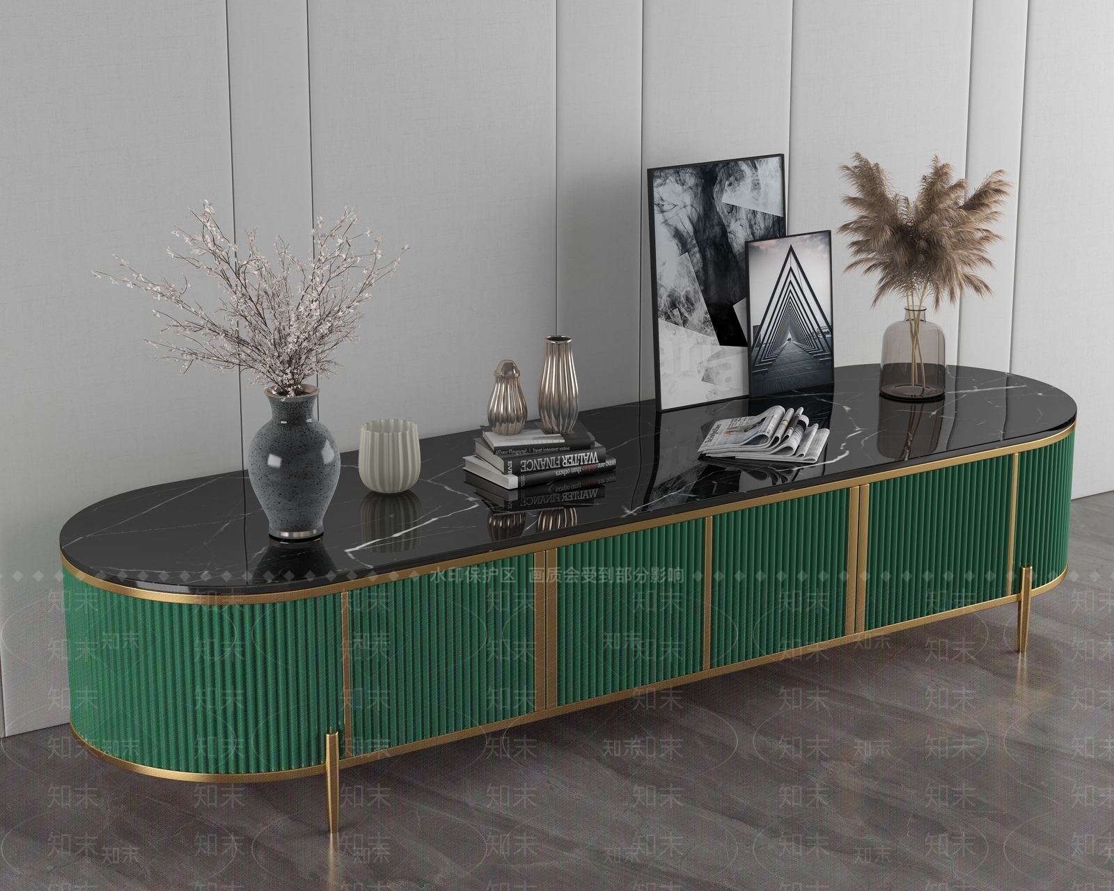 电视柜模型3D模型下载【ID:1144963500】