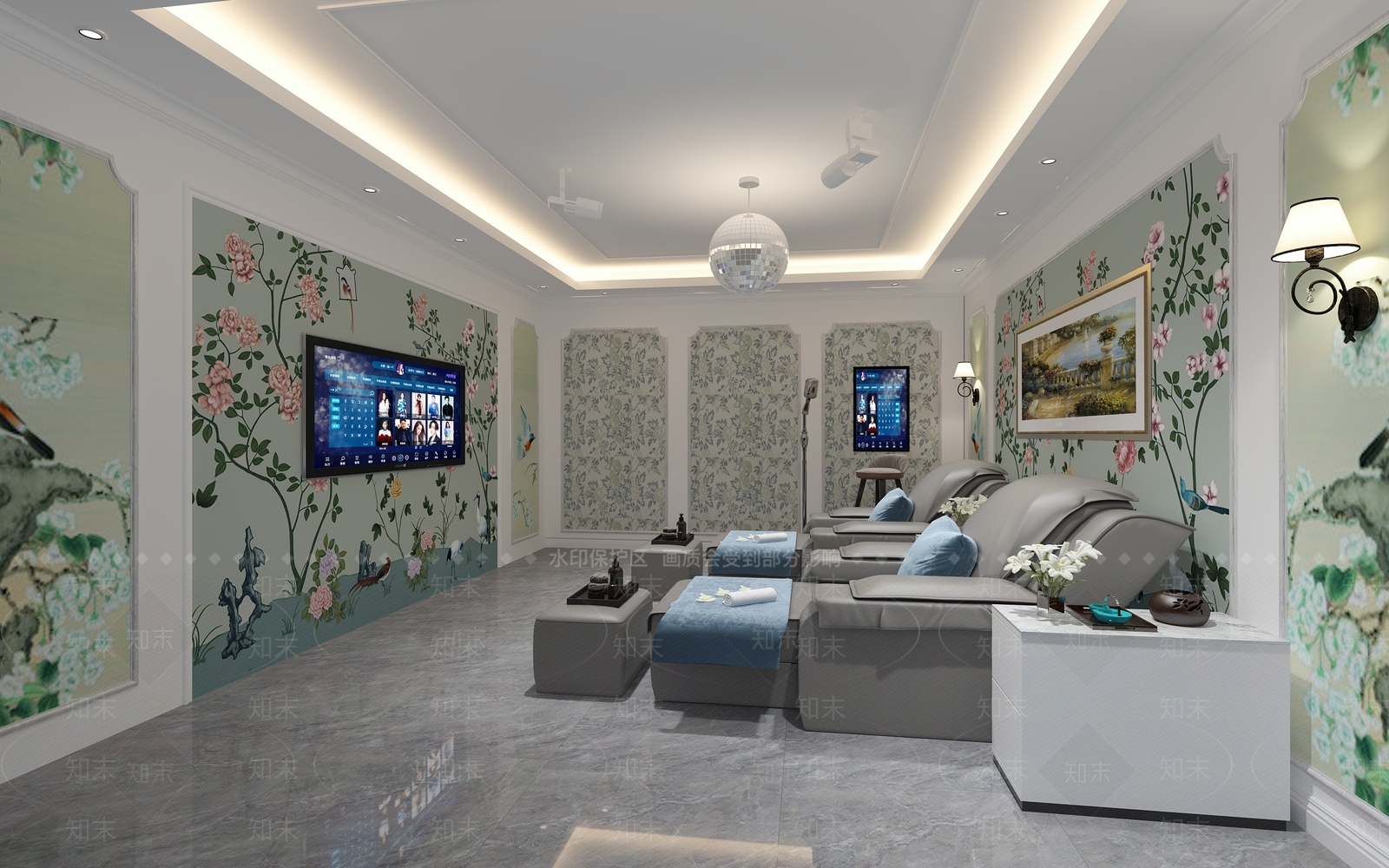 沐足按摩娱乐室3D模型下载【ID:1144967014】