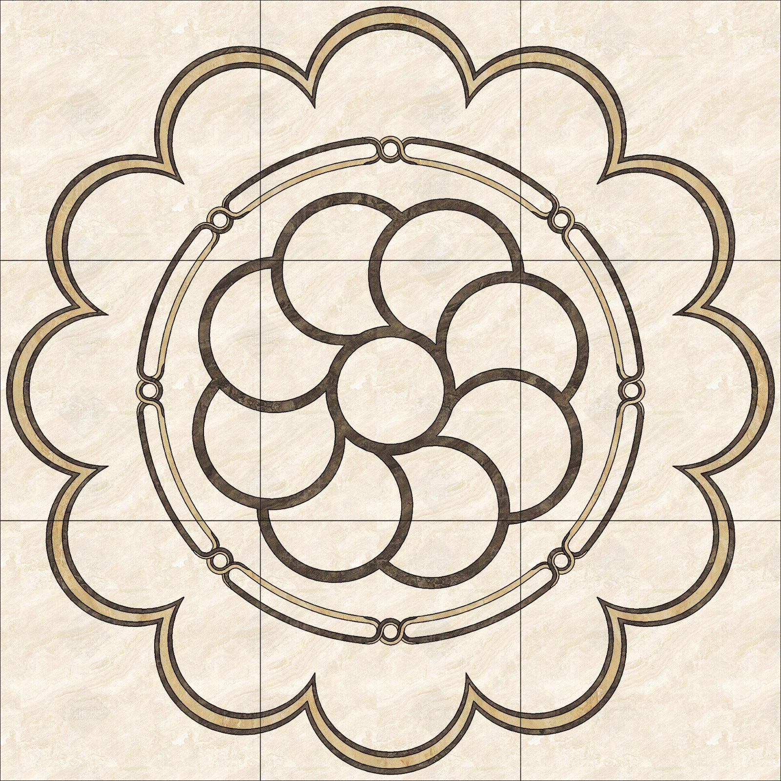石材拼花高清贴图材质