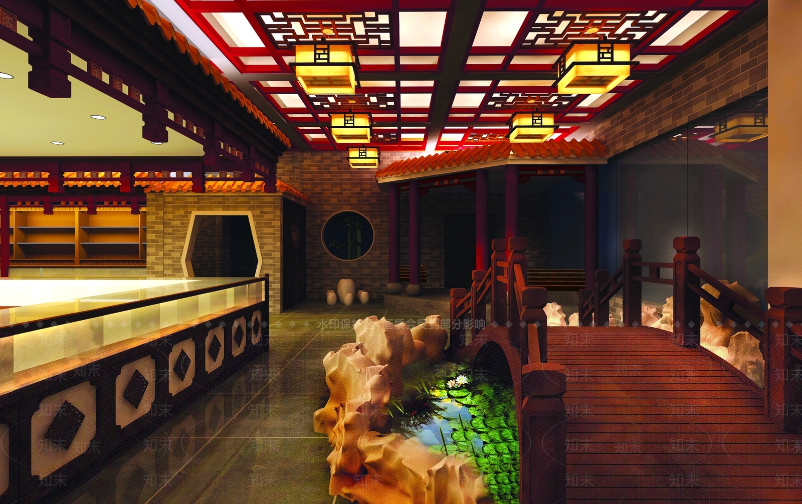 中式药店3D模型下载【ID:1144978249】