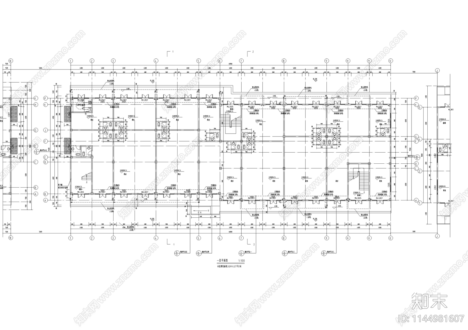 北方明清仿古商业街区建筑cad施工图下载【ID:1144981607】