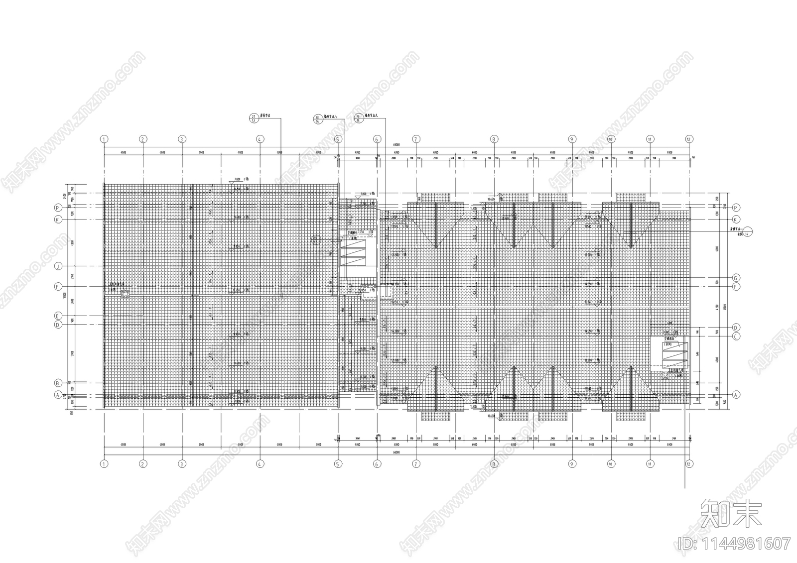 北方明清仿古商业街区建筑cad施工图下载【ID:1144981607】