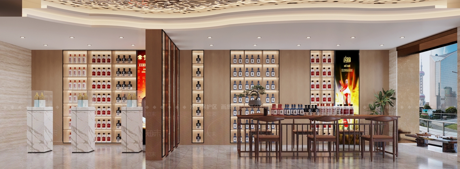 烟酒店3D模型下载【ID:1144983439】