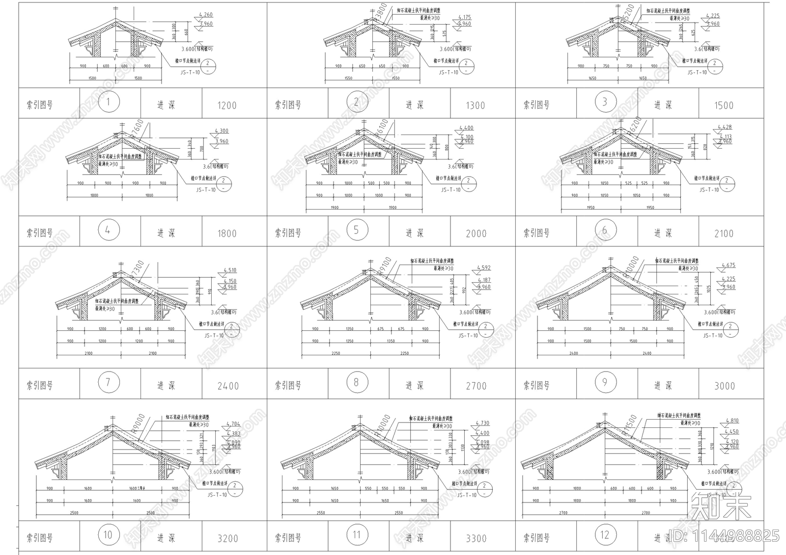 北方明清仿古建筑屋顶详图汇总施工图下载【ID:1144988825】