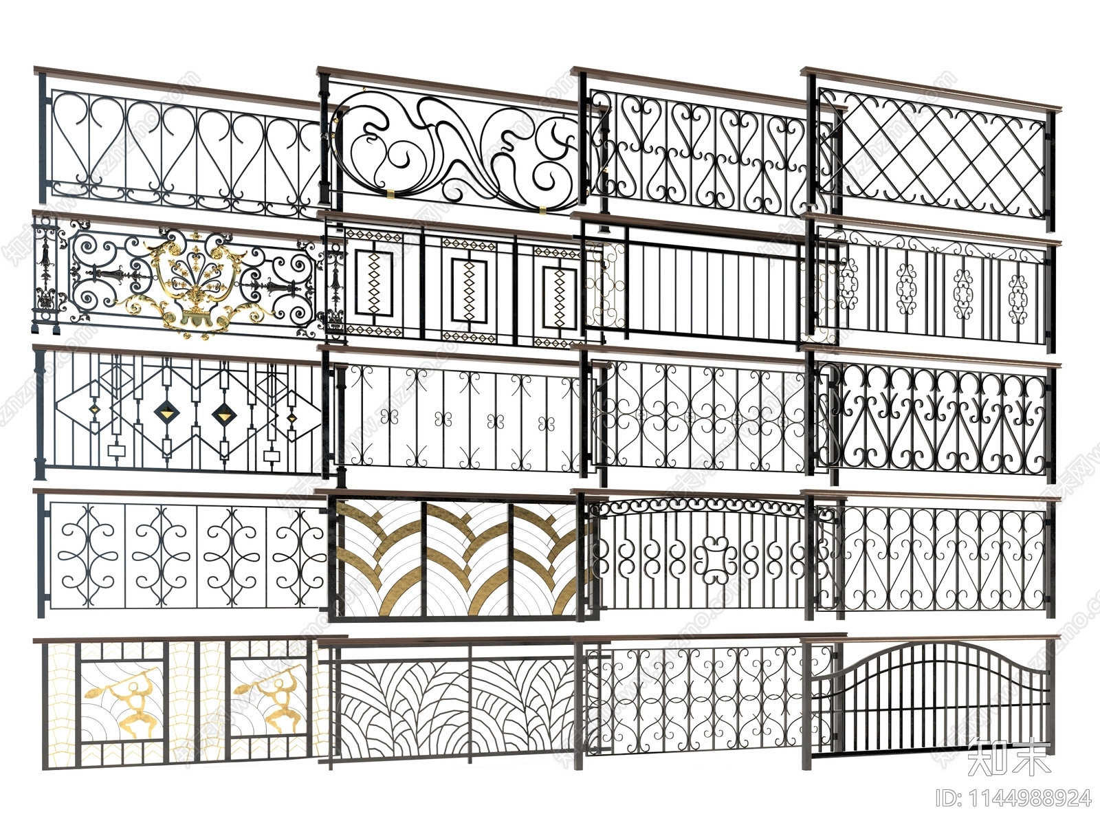 栏杆3D模型下载【ID:1144988924】