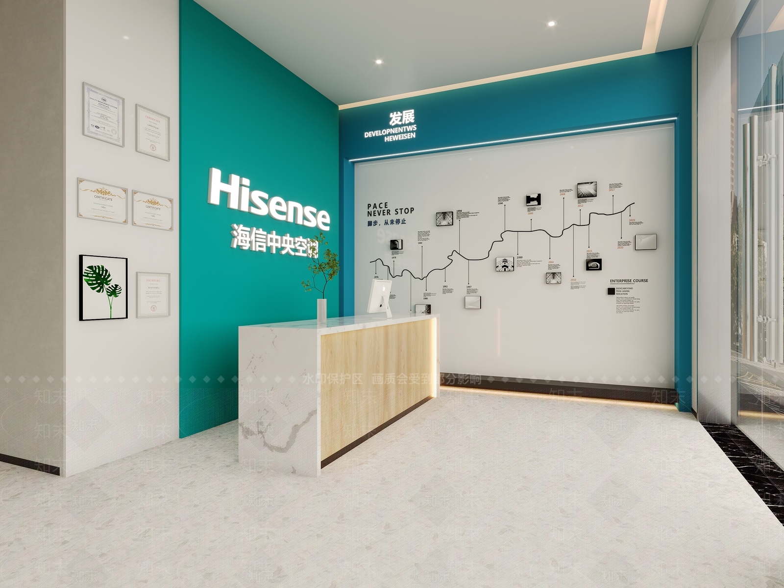 空调展厅3D模型下载【ID:1145003685】