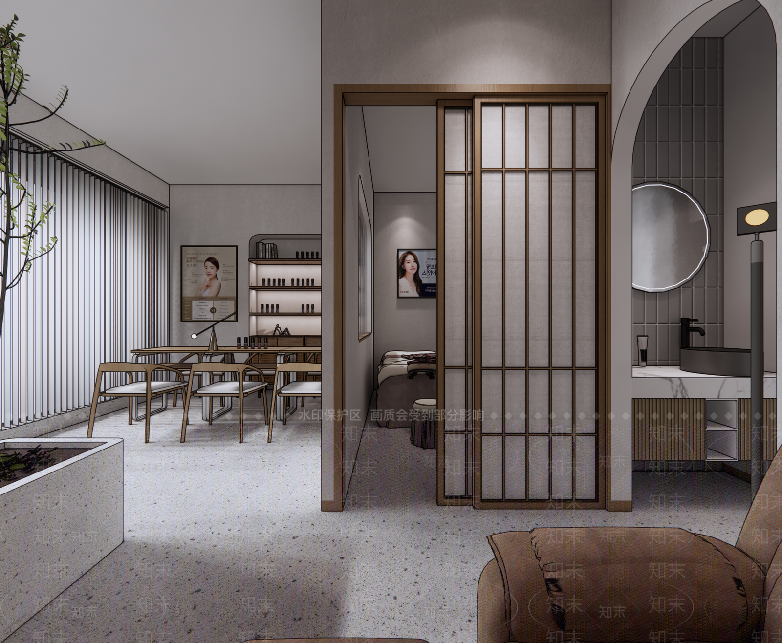 现代美妆店SU模型下载【ID:1145532893】