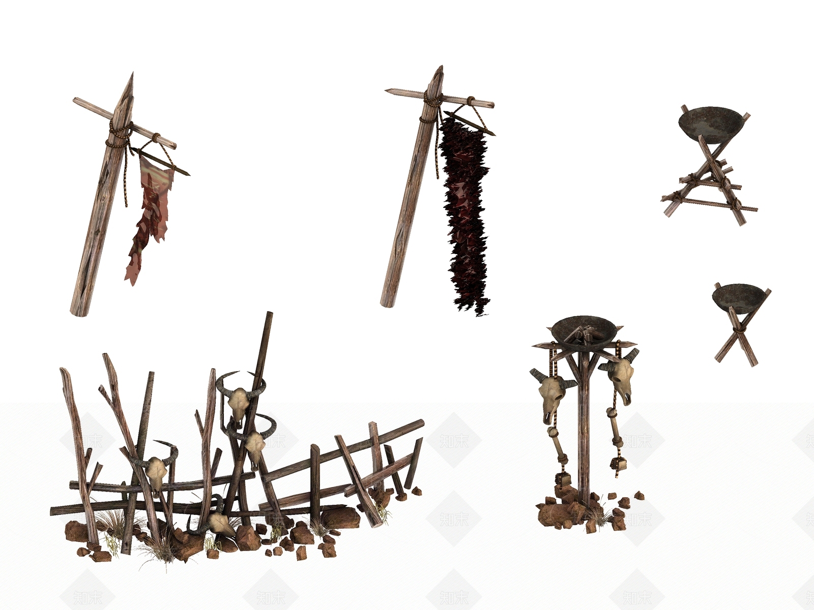 火盆3D模型下载【ID:1145005194】