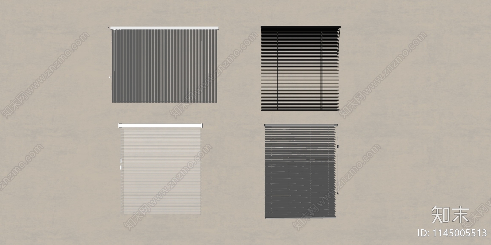 现代百叶帘SU模型下载【ID:1145005513】