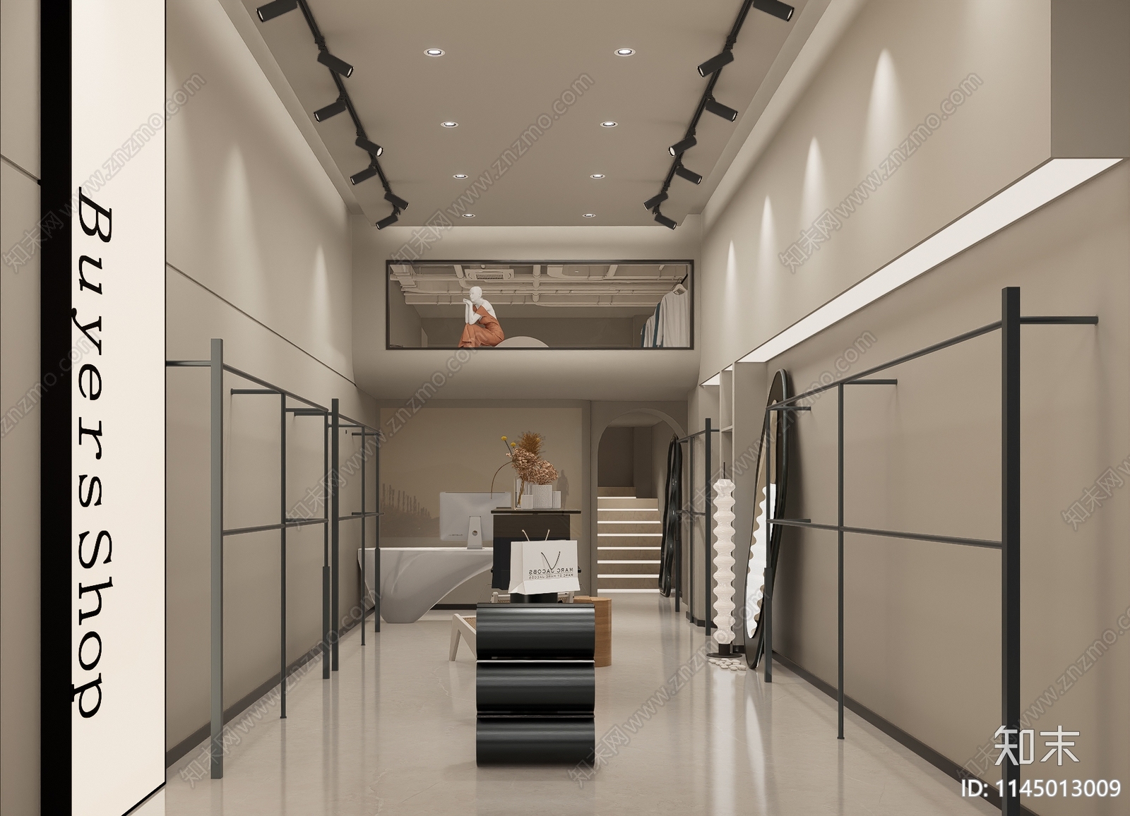 100平品牌女装店详图cad施工图下载【ID:1145013009】