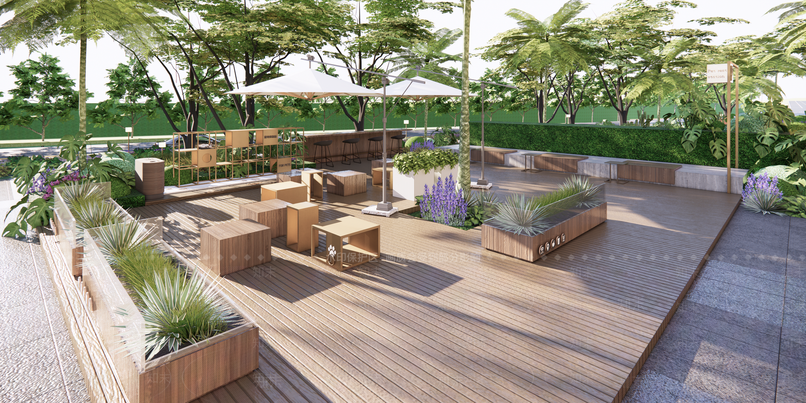 现代商业街外摆SU模型下载【ID:1145021569】