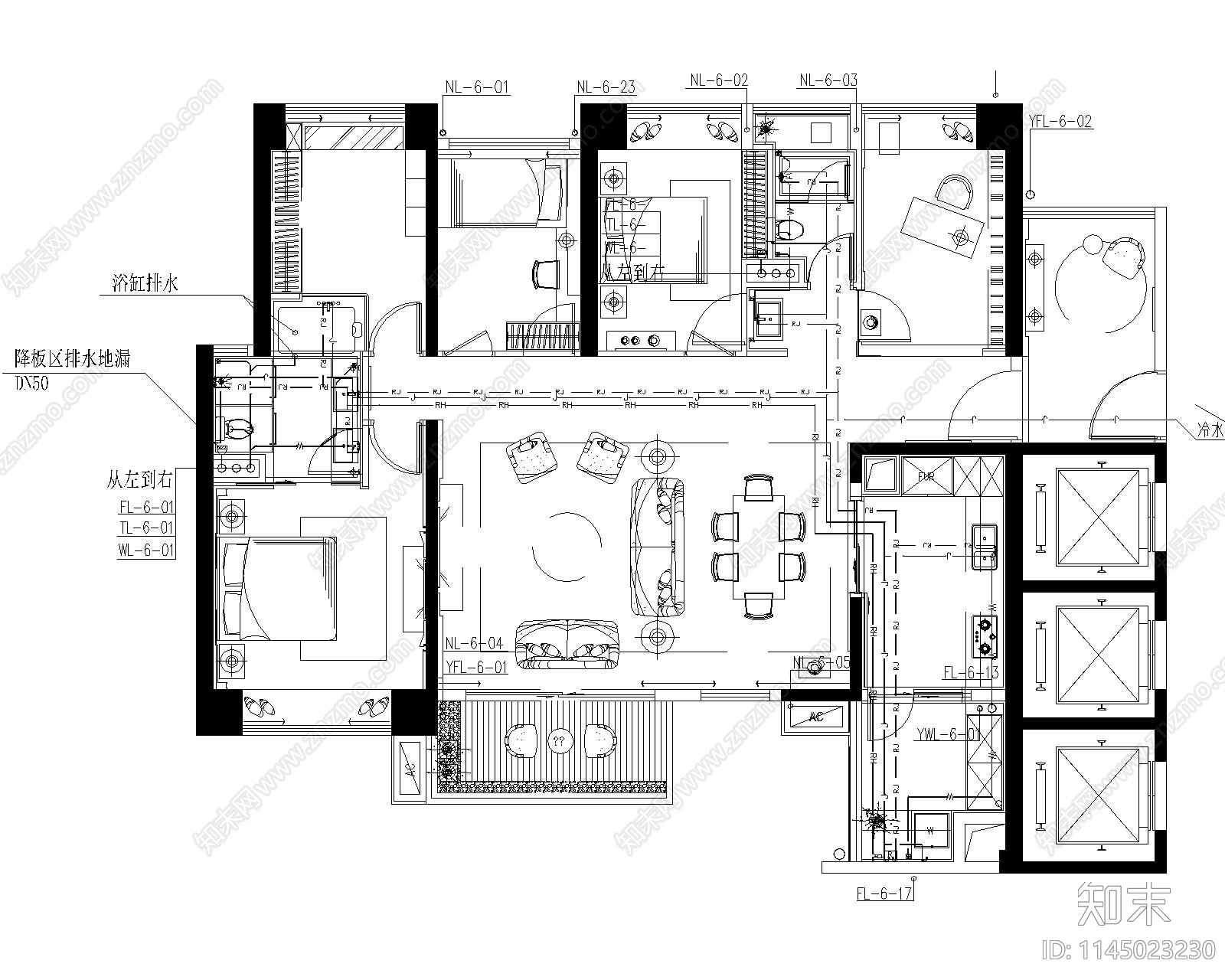 给排水CAD系统图施工图下载【ID:1145023230】